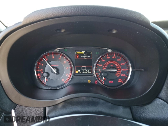 2016 Subaru WRX Premium with VIN JF1VA1E66G9800450, listed as a Copart auction lot 47370175 with 147,159 mi miles and Salvage Title. Bid and sale history available at carsss.com. Image 9.