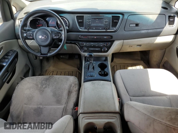 2016 Kia Sedona LX with VIN KNDMB5C10G6134592, listed as a Copart auction lot 56881974 with 137,797 mi miles and Salvage Title. Bid and sale history available at carsss.com. Image 8.