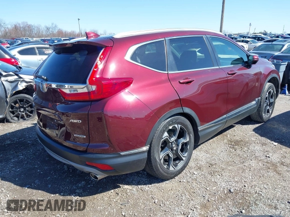 2018 Honda CR-V Touring with VIN 7FARW2H92JE097407, listed as a IAAI auction lot 41850708 with 117,201 mi miles. Bid and sale history available at carsss.com. Image 4.