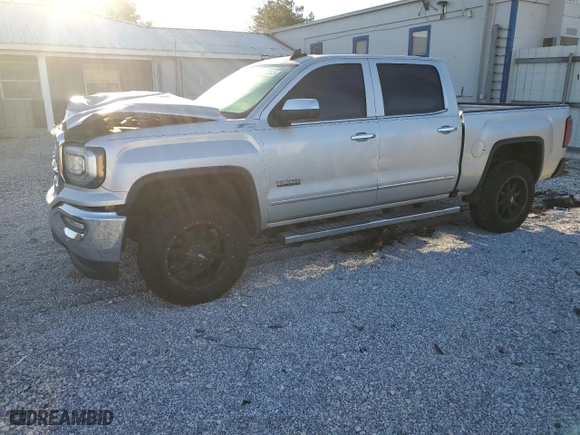 2018 GMC Sierra 1500 SLT with VIN 3GTU2NEC8JG167327, listed as a Copart auction lot 50223545 with 121,195 mi miles and Salvage Title. Bid and sale history available at carsss.com. Image 1.