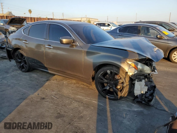 2011 Infiniti M37 with VIN JN1BY1AP7BM320322, listed as a Copart auction lot 83215494 with 116,957 mi miles and Salvage Title. Bid and sale history available at carsss.com. Image 4.