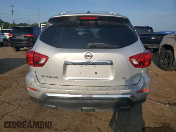 2018 Nissan Pathfinder S with VIN 5N1DR2MN3JC614612, listed as a Copart auction lot 62236595 with Not provided miles and Clean title. Bid and sale history available at DreamBid. Image 6.