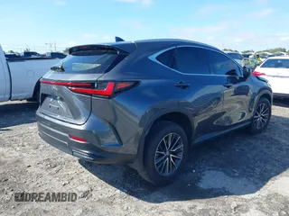 2025 Lexus NX with VIN 2T2ADCAZ7SC018667, listed as a IAAI auction lot 41632712 with 8,268 mi miles. Bid and sale history available at carsss.com. Image 4.