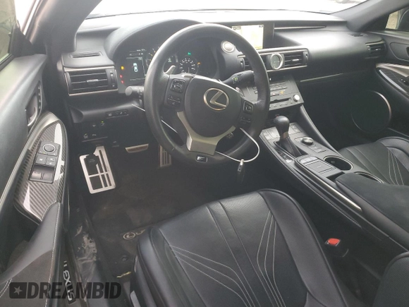 2016 Lexus RC F with VIN JTHHP5BC1G5005755, listed as a Copart auction lot 79686404 with 58,085 mi miles and Salvage Title. Bid and sale history available at carsss.com. Image 8.