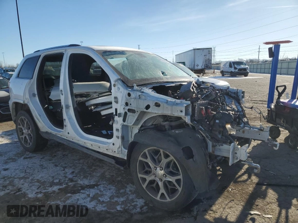 2018 Jeep Grand Cherokee Sterling Edition with VIN 1C4RJFBG4JC279986, listed as a Copart auction lot 42224655 with 0 mi miles and Salvage Title. Bid and sale history available at carsss.com. Image 4.