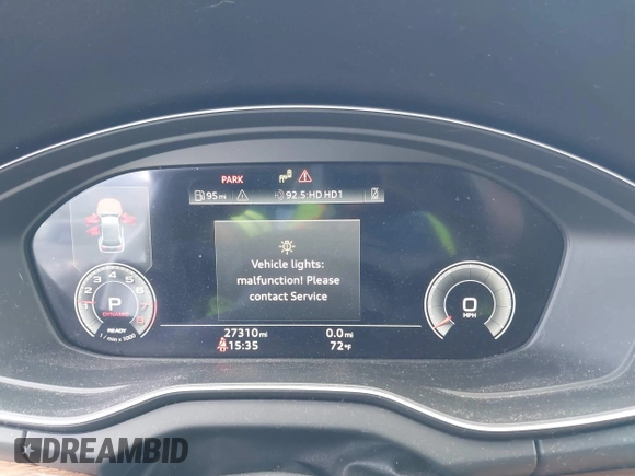 2022 Audi Q5 S line Premium Plus with VIN WA1EAAFY0N2021054, listed as a IAAI auction lot 42296927 with 27,310 mi miles and . Bid and sale history available at DreamBid. Image 7.