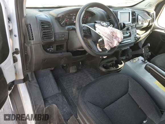2023 Ram ProMaster Cargo with VIN 3C6LRVDG9PE578176, listed as a Copart auction lot 46613135 with 23,089 mi miles and Salvage Title. Bid and sale history available at DreamBid. Image 8.