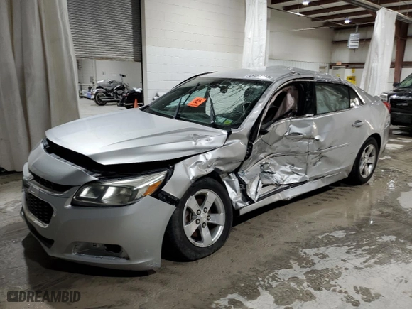 2015 Chevrolet Malibu LS with VIN 1G11B5SL7FF105717, listed as a Copart auction lot 48467445 with 98,556 mi miles and Salvage Title. Bid and sale history available at carsss.com. Image 1.