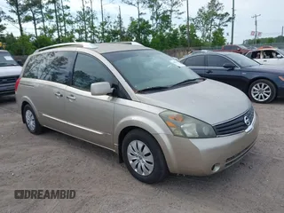 2007 Nissan Quest with VIN 5N1BV28U17N118936, listed as a IAAI auction lot 42087054 with 138,058 mi miles. Bid and sale history available at carsss.com. Image 1.