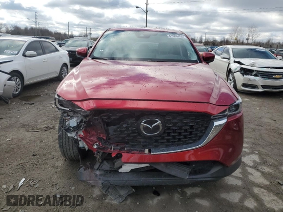 2023 Mazda CX-5 S Preferred with VIN JM3KFBCM7P0266277, listed as a Copart auction lot 47000455 with 22,792 mi miles and Salvage Title. Bid and sale history available at carsss.com. Image 5.