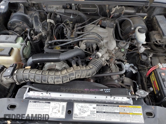 2000 Ford Ranger XL with VIN 1FTYR14V1YTA91858, listed as a Copart auction lot 54863035 with 244,120 mi miles and Salvage Title. Bid and sale history available at DreamBid. Image 11.
