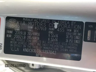 2020 Kia Niro LXS with VIN KNDCB3LC6L5397042, listed as a Copart auction lot 48402995 with 133,882 mi miles and Salvage Title. Bid and sale history available at carsss.com. Image 13.
