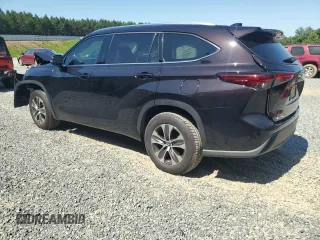 2021 Toyota Highlander XLE with VIN 5TDGZRAH4MS080595, listed as a Copart auction lot 61874615 with 56,315 mi miles and Salvage title. Bid and sale history available at DreamBid. Image 2.