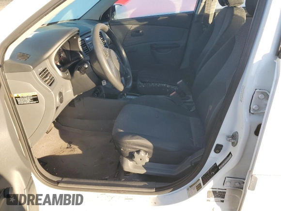 2010 Kia Rio LX with VIN KNADH4A35A6691869, listed as a Copart auction lot 42025785 with 126,381 mi miles and Salvage Title. Bid and sale history available at carsss.com. Image 7.