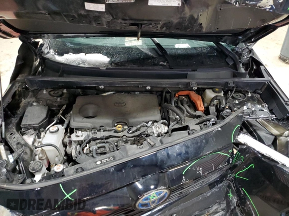 2023 Toyota RAV4 Hybrid XLE with VIN 2T3UWRFV6PW173891, listed as a Copart auction lot 86754714 with 37,120 mi miles and Salvage Title. Bid and sale history available at carsss.com. Image 12.