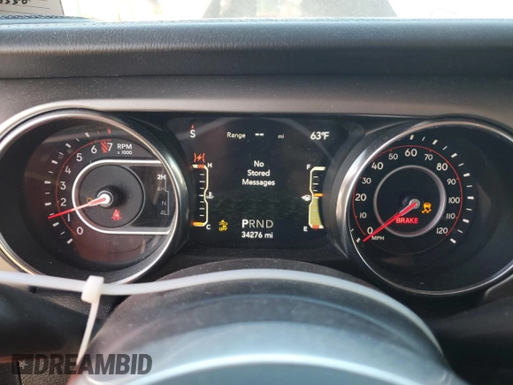 2020 Jeep Gladiator Rubicon z VIN 1C6JJTBG8LL155550, wystawiony jako Copart lot #53462305 z przebiegiem 34 276 mil mil oraz Szkoda całkowita • Salvage title. Historia ofert i sprzedaży dostępna na DreamBid. Obrazek 9.