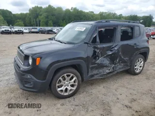 2018 Jeep Renegade Latitude z VIN ZACCJABBXJPJ54271, wystawiony jako Copart lot #54409645 z przebiegiem 101 443 mil mil oraz Szkoda całkowita • Salvage title. Historia ofert i sprzedaży dostępna na DreamBid. Obrazek 1.