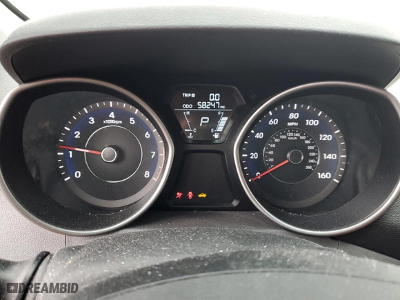 2012 Hyundai Elantra GLS with VIN 5NPDH4AE8CH104643, listed as a Copart auction lot 47865775 with 58,247 mi miles and Salvage Title. Bid and sale history available at carsss.com. Image 9.