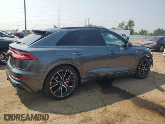 2020 Audi Q8 Prestige with VIN WA1FVAF18LD022451, listed as a Copart auction lot 64125825 with 33,237 mi miles and Clean title. Bid and sale history available at DreamBid. Image 3.