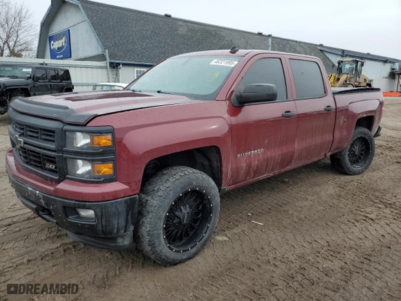 2014 Chevrolet Silverado 1500 LT with VIN 3GCUKRECXEG351391, listed as a Copart auction lot 46321995 with 183,020 mi miles and Clean Title. Bid and sale history available at carsss.com. Image 1.