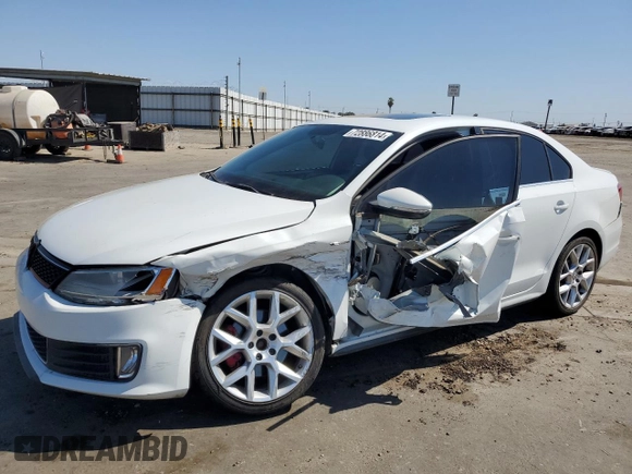 2014 Volkswagen Jetta GLI Edition 30 with VIN 3VW4S7AJXEM336252, listed as a Copart auction lot 72886814 with 121,728 mi miles and Salvage title. Bid and sale history available at DreamBid. Image 1.