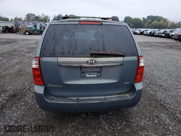 2006 Kia Sedona LX with VIN KNDMB233566097439, listed as a Copart auction lot 77644254 with 124,158 mi miles and Clean Title. Bid and sale history available at carsss.com. Image 6.