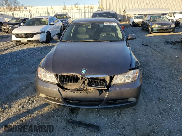 2007 BMW 3 Series 328xi with VIN WBAVC93507KZ72007, listed as a Copart auction lot 46327325 with 144,556 mi miles and Salvage Title. Bid and sale history available at carsss.com. Image 5.