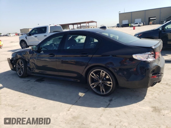 2019 BMW 5 Series M550i xDrive z VIN WBAJB9C56KB464277, wystawiony jako Copart lot #52348835 z przebiegiem 46 131 mil mil oraz Szkoda całkowita • Salvage title. Historia ofert i sprzedaży dostępna na DreamBid. Obrazek 2.