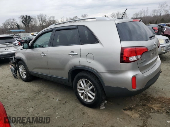 2015 Kia Sorento LX with VIN 5XYKT4A6XFG567734, listed as a Copart auction lot 43397335 with 152,166 mi miles and Salvage Title. Bid and sale history available at DreamBid. Image 2.