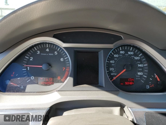2007 Audi A6 3.2L with VIN WAUDH74F67N086698, listed as a Copart auction lot 79054744 with 93,484 mi miles and Salvage Title. Bid and sale history available at carsss.com. Image 9.