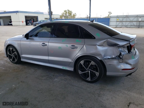 2020 Audi A3 Sedan S line Premium Plus with VIN WAUJEGFF7LA098319, listed as a Copart auction lot 62766024 with 67,159 mi miles and Salvage Title. Bid and sale history available at carsss.com. Image 2.