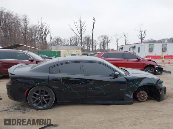 2019 Dodge Charger SXT with VIN 2C3CDXBG2KH745100, listed as a IAAI auction lot 41783611 with 81,805 mi miles. Bid and sale history available at carsss.com. Image 14.