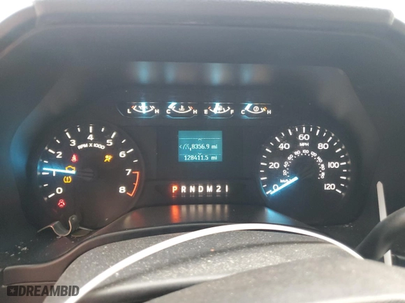 2019 Ford F-150 XL with VIN 1FTMF1CB7KKD21883, listed as a Copart auction lot 46218245 with 128,411 mi miles and Salvage Title. Bid and sale history available at carsss.com. Image 9.
