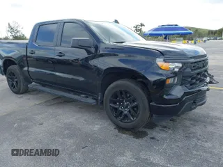 2024 Chevrolet Silverado 1500 Custom with VIN 1GCPABEK3RZ180911, listed as a IAAI auction lot 41637507 with 20,757 mi miles and . Bid and sale history available at DreamBid. Image 1.