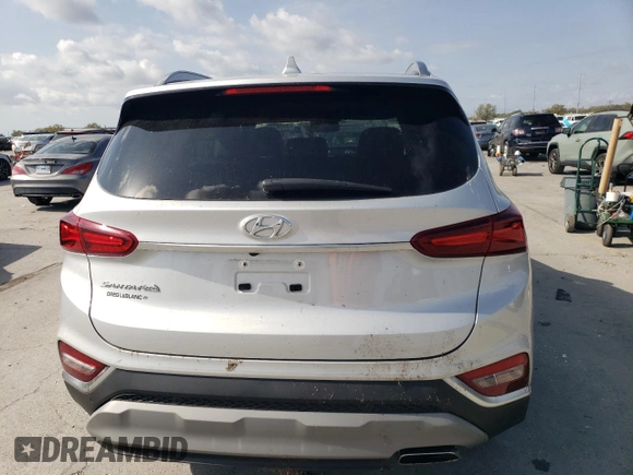 2019 Hyundai Santa Fe Limited with VIN 5NMS53AD4KH052280, listed as a Copart auction lot 49082845 with 52,590 mi miles and Salvage Title. Bid and sale history available at carsss.com. Image 6.