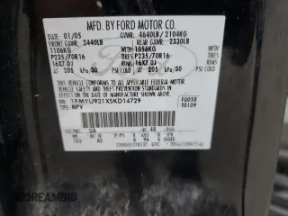 2005 Ford Escape XLT with VIN 1FMYU931X5KD14729, listed as a Copart auction lot 71127464 with 0 mi miles and Salvage Title. Bid and sale history available at carsss.com. Image 13.