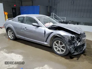 2004 Mazda RX-8 with VIN JM1FE173440117359, listed as a Copart auction lot 86124374 with 92,598 mi miles and Salvage Title. Bid and sale history available at carsss.com. Image 4.