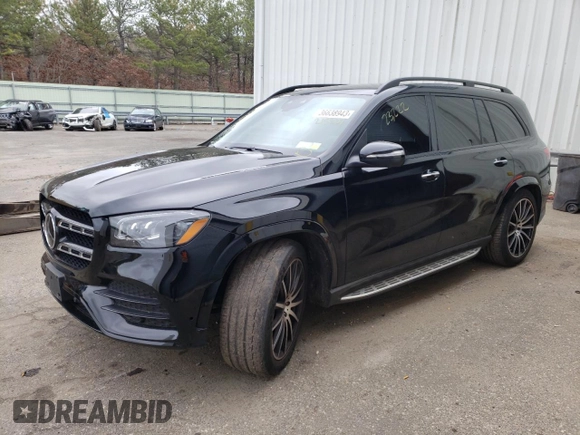 2020 Mercedes-Benz GLS with VIN 4JGFF8GE6LA215207, listed as a Copart auction lot 36638943 with 23,222 mi miles. Bid and sale history available at carsss.com. Image 1.