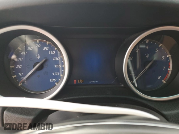 2015 Maserati Ghibli with VIN ZAM57XSA6F1146160, listed as a Copart auction lot 44799404 with 72,896 mi miles. Bid and sale history available at carsss.com. Image 9.