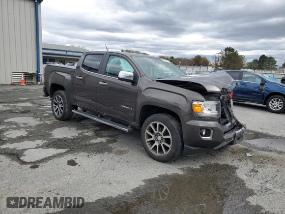 2020 GMC Canyon 4WD Denali with VIN 1GTG6EEN1L1134173, listed as a Copart auction lot 80079364 with 74,708 mi miles and Salvage Title. Bid and sale history available at carsss.com. Image 4.