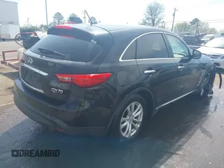 2017 Infiniti QX70 with VIN JN8CS1MW0HM414433, listed as a IAAI auction lot 41791003 with 105,946 mi miles and . Bid and sale history available at DreamBid. Image 4.