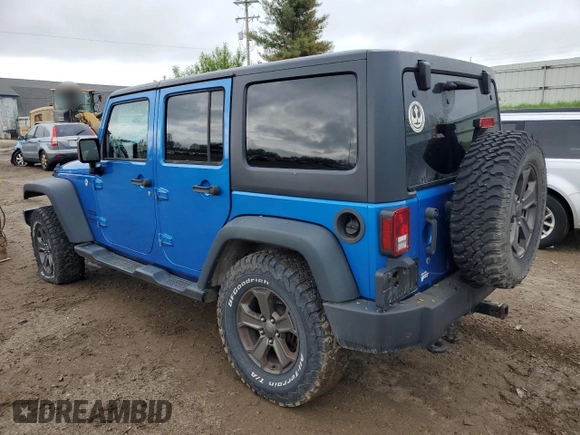 2016 Jeep Wrangler Unlimited Sport with VIN 1C4BJWDG4GL101194, listed as a Copart auction lot 56484055 with 177,303 mi miles and Clean title. Bid and sale history available at DreamBid. Image 2.