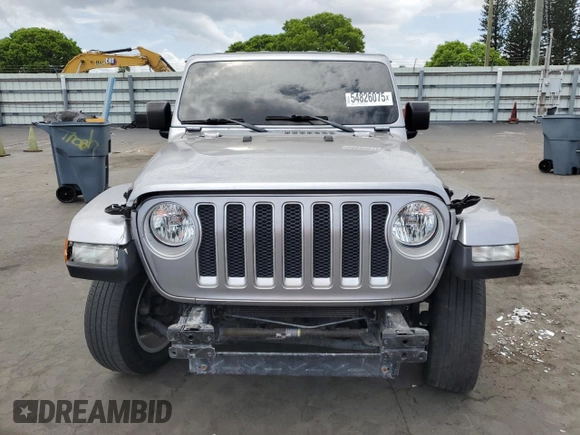 2020 Jeep Wrangler Unlimited Sahara z VIN 1C4HJXEN3LW184557, wystawiony jako Copart lot #54826075 z przebiegiem 50 785 mil mil oraz Szkoda całkowita • Salvage title. Historia ofert i sprzedaży dostępna na DreamBid. Obrazek 5.