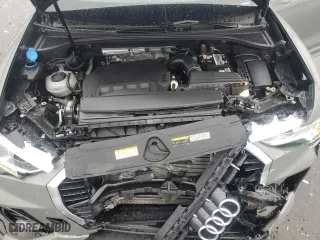 2023 Audi Q3 S line Premium with VIN WA1DECF33P1124378, listed as a Copart auction lot 50222965 with 37,618 mi miles and Salvage Title. Bid and sale history available at carsss.com. Image 12.