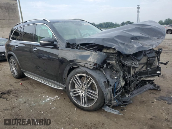 2024 Mercedes-Benz GLS 450 with VIN 4JGFF5KE7RB057873, listed as a Copart auction lot 68994884 with 18,749 mi miles and Salvage Title. Bid and sale history available at DreamBid. Image 4.