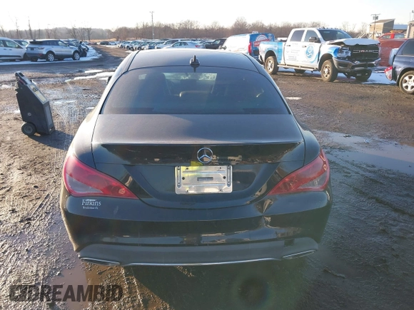 2017 Mercedes-Benz CLA with VIN WDDSJ4EB9HN455067, listed as a IAAI auction lot 41188890 with 1 mi miles. Bid and sale history available at carsss.com. Image 16.