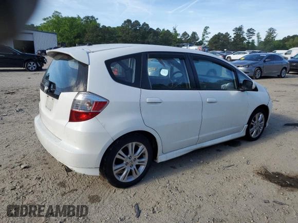 2010 Honda Fit Sport with VIN JHMGE8H49AC038461, listed as a Copart auction lot 54330355 with 133,428 mi miles and Salvage title. Bid and sale history available at DreamBid. Image 3.
