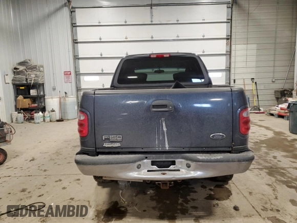 2002 Ford F-150 XLT with VIN 1FTRW08L02KE06257, listed as a Copart auction lot 45004605 with 189,003 mi miles and Salvage Title. Bid and sale history available at carsss.com. Image 6.