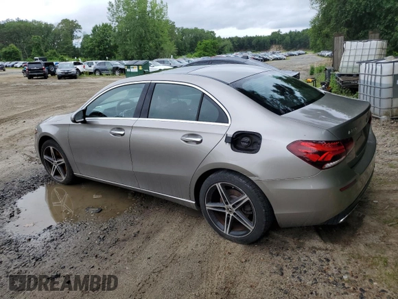 2019 Mercedes-Benz A 220 with VIN WDD3G4FB1KW035631, listed as a Copart auction lot 61694185 with 99,701 mi miles and Clean title. Bid and sale history available at DreamBid. Image 2.