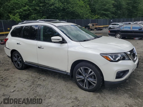 2018 Nissan Pathfinder SV with VIN 5N1DR2MM6JC646848, listed as a Copart auction lot 57461455 with 107,947 mi miles and Salvage title. Bid and sale history available at DreamBid. Image 4.